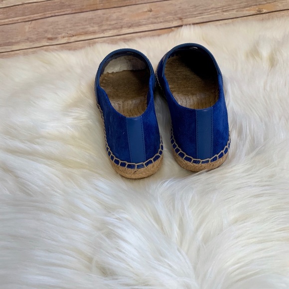 Tory Burch Jelly Blue Suede Sidney Espadrille Flat - Picture 7 of 8